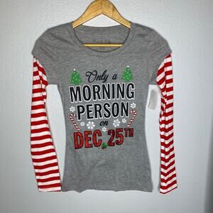Wound  Up Christmas Long Sleeve Tee Junior XS